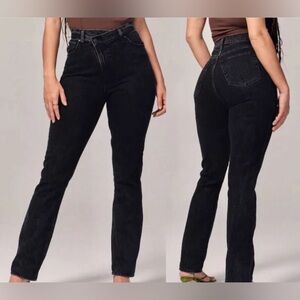 Abercrombie & Fitch Curve Love - Criss Cross Jeans - 90’s straight - high wasted
